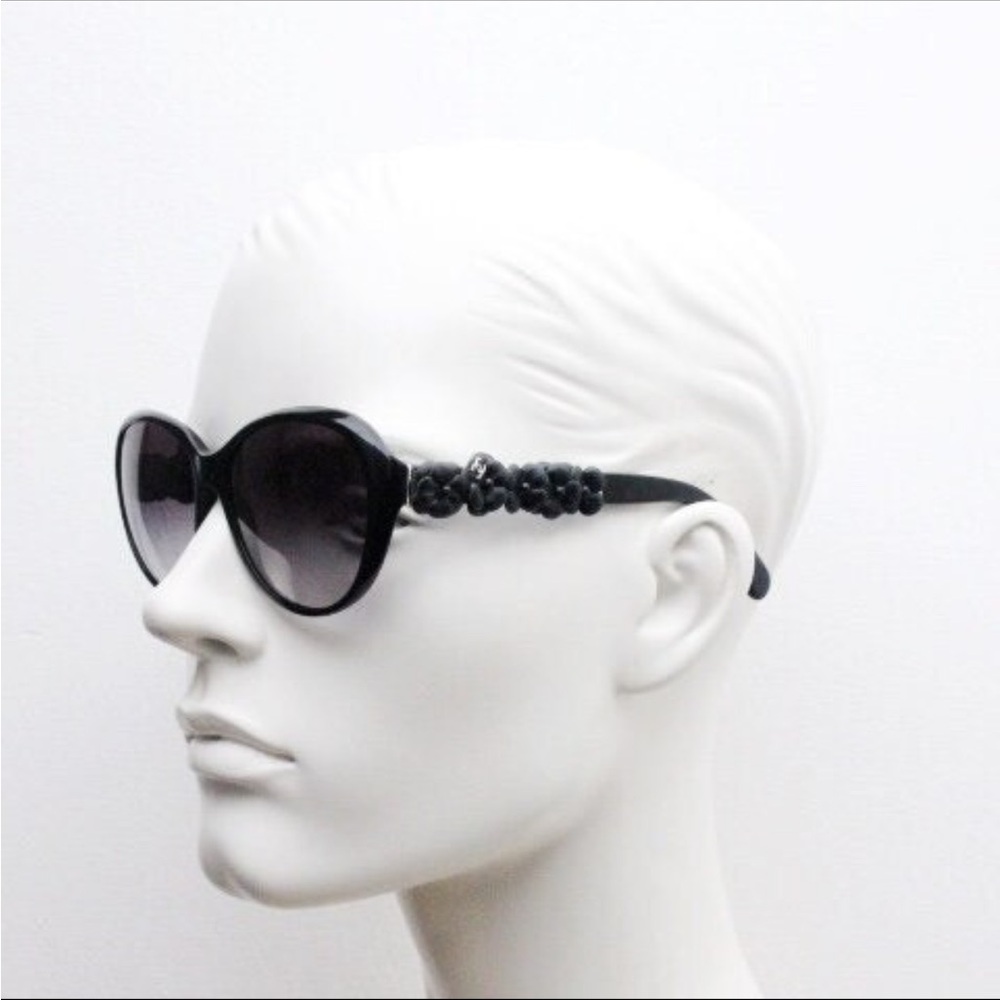 CHANEL Sunglasses with Leather Camelias Style # 5316-Q c.501/S8 56017 135 3N
